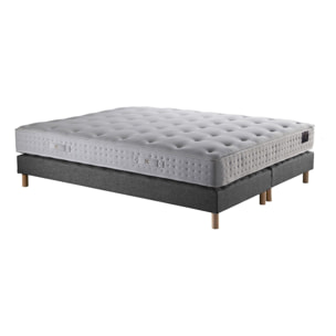 Ensemble Matelas ressorts ensachés REFLET + Sommier tapissier 11 cm