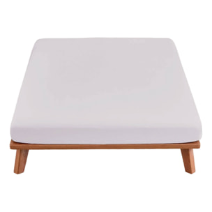 Sábana bajera, 100% algodón, gris claro, scalpers home