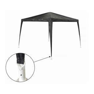 Tonnelle de jardin "Natacha 3" - 3 x 3 m - Gris