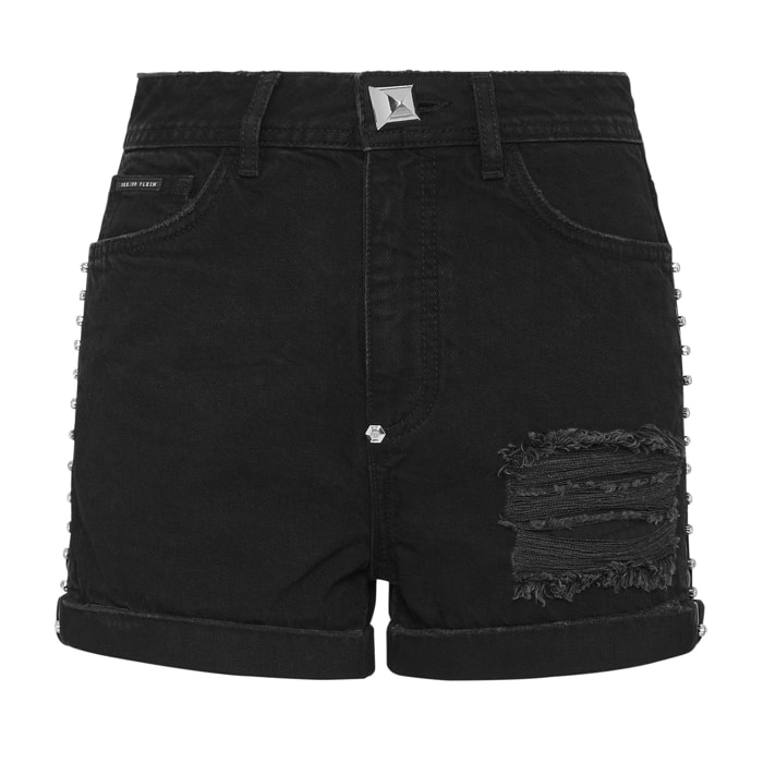PHILIPP PLEIN Denim Shorts