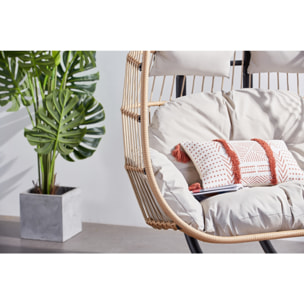 Fauteuil suspendu 2 places effet rotin MIA