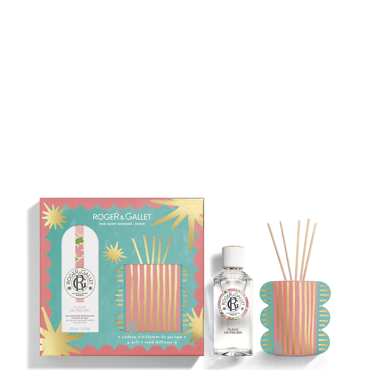 Fleur de Figuier - Coffret Eau Parfumée Bienfaisante 100ml + Diffuseur