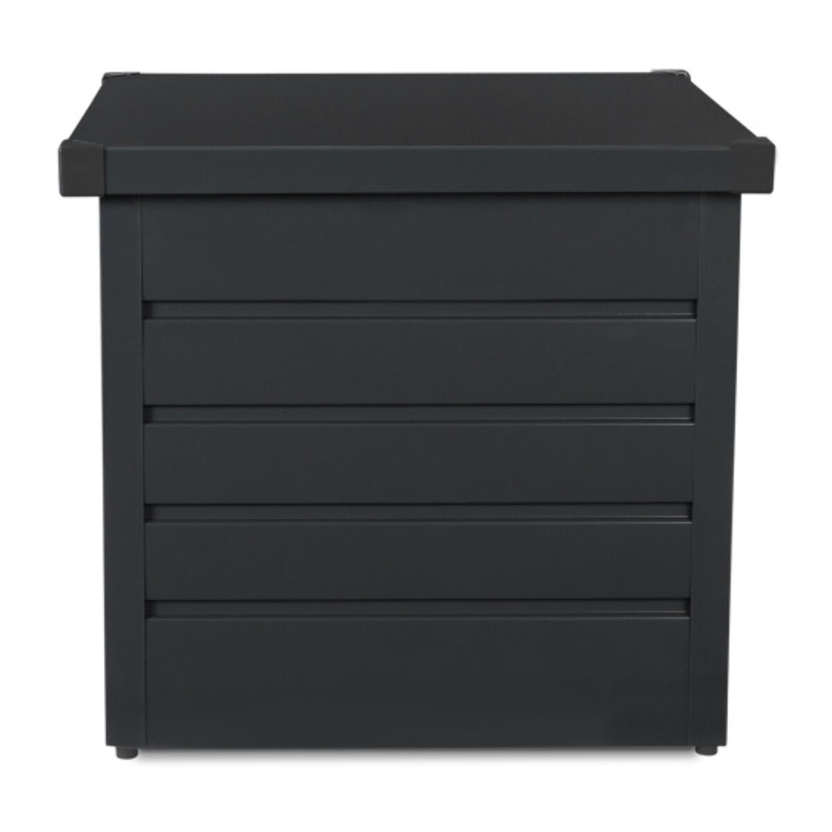 Coffre de jardin métal gris 200L