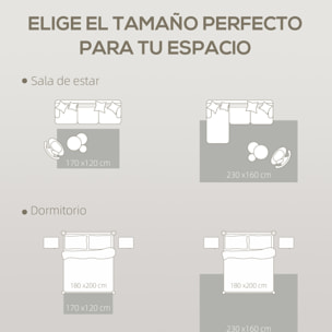 Alfombra Salón 170x120 cm Alfombra Lavable en Lavadora Pelo Corto Elementos a Rayas Tapete para Sala de Estar Dormitorio Comedor Crema