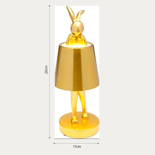 Lampe Animal lapin LED 29cm vert matcha Kare Design