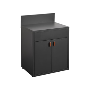 Module de cuisine extérieure acier 2 portes L80cm THIRA