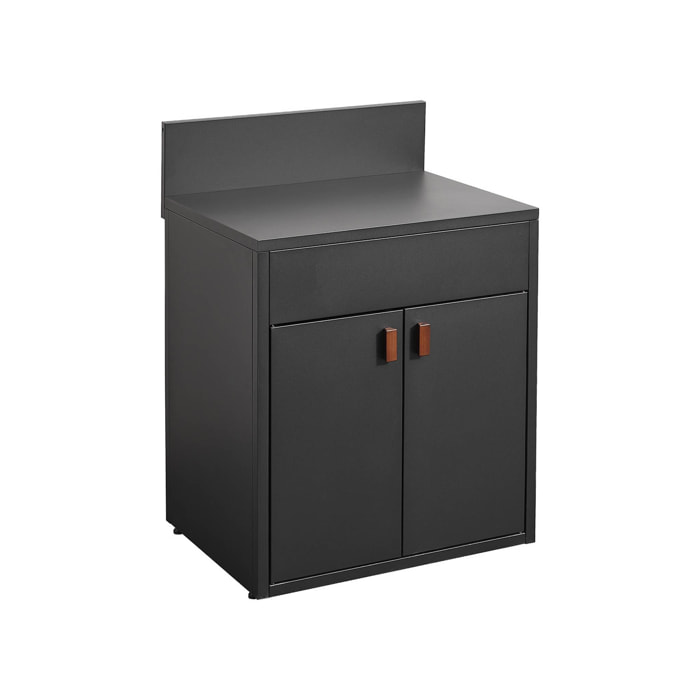 Module de cuisine extérieure acier 2 portes L80cm THIRA