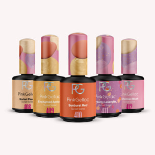 Set vernis semi-permanent - Sunset Soiree - 5x 15 ml