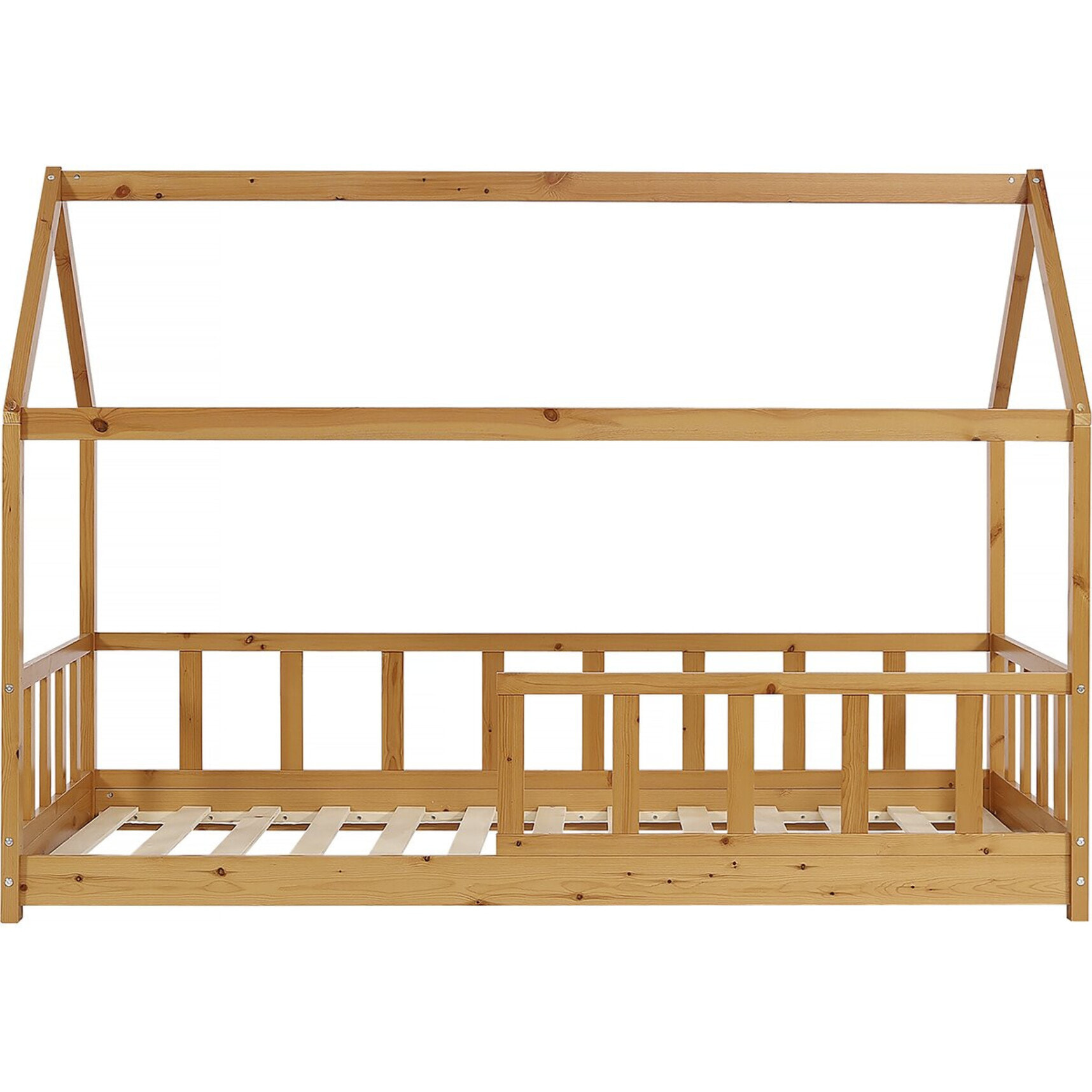 Lit cabane en bois pour enfant "Mila" - 90 x 190 cm - Marron