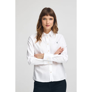 Camicia bianca dal fit dritto con logo Rigby Go