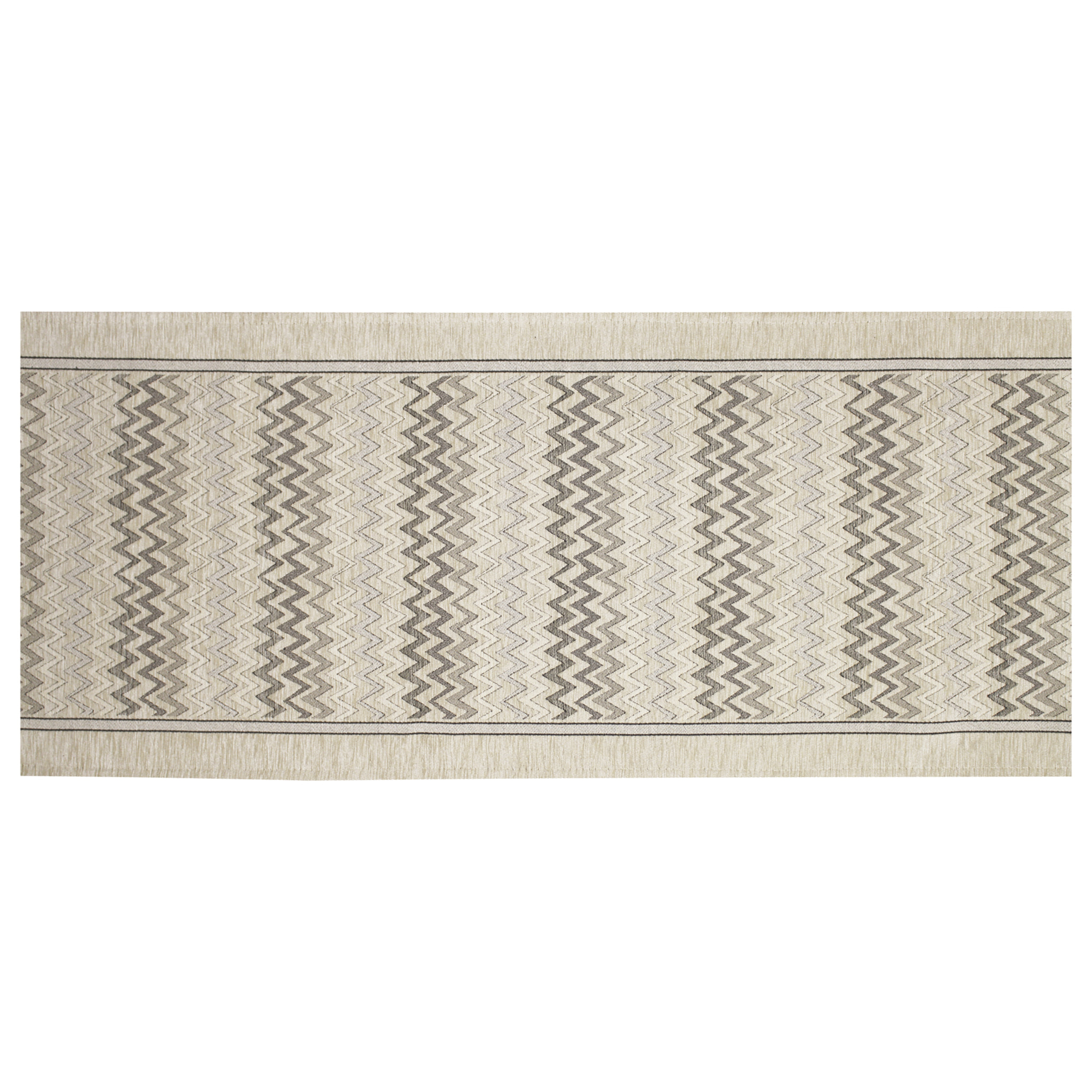 TAPPETO DA CUCINA ZIG ZAG VISONE ANTISCIVOLO