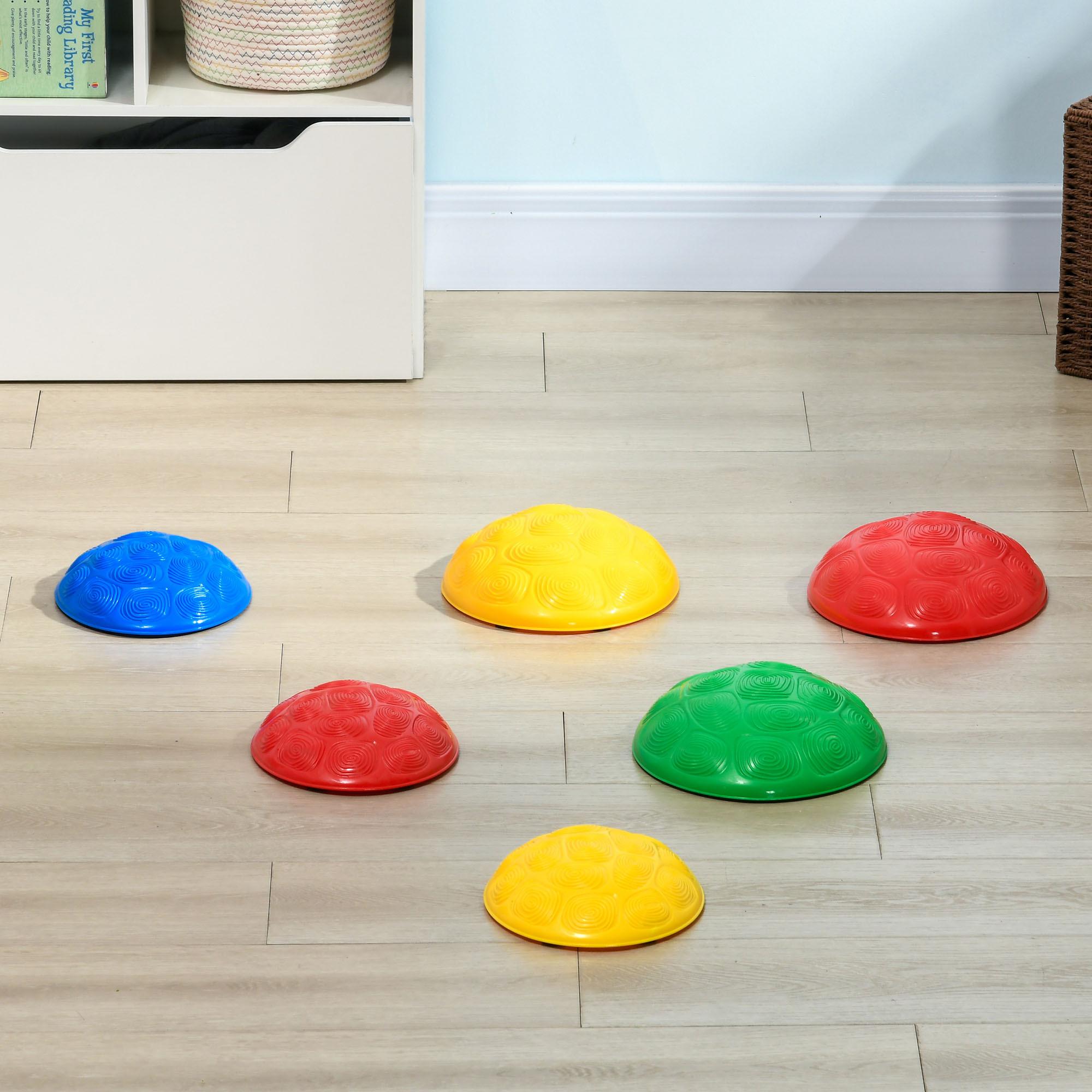 Piedras de Equilibrio para Niños de 3-8 Años Conjunto de 6 Piezas Bloques de Equilibrio Apilables con Base Antideslizante para Entrenamiento de Equilibrio y Promover la Coordinación Multicolor