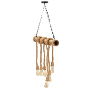 LAMPADARIO BAMBOO/ROPE CM 80X15X120