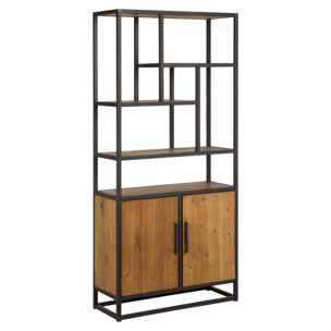 Etagère en bois de cèdre recyclé et métal - Raffi