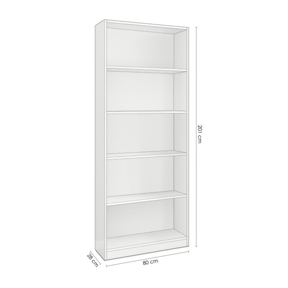 Estantería Sasha Blanco Artik (Blanco Mate)