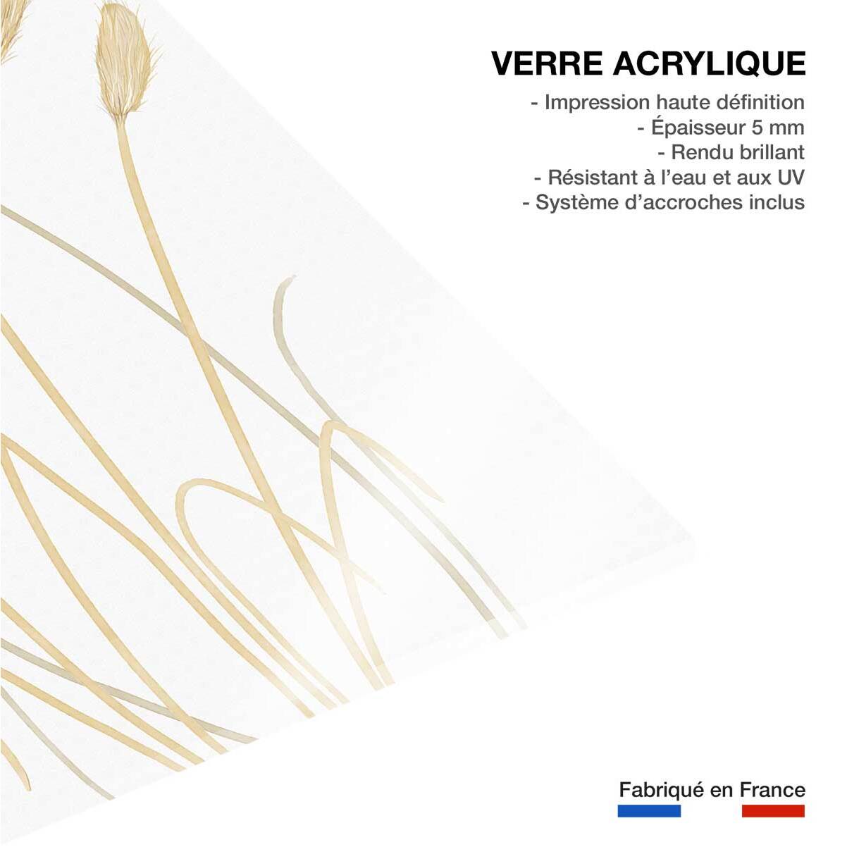 Tableau scandi blés 2 Tableau plexiglas