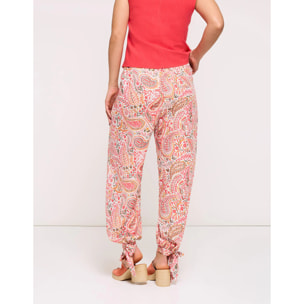 Pantalón Largo Estampado Rosa - Rider