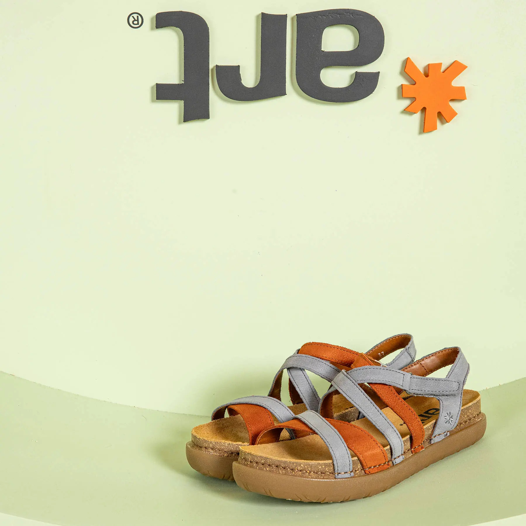 Sandalias 1714 MULTI BURDEOS-D.ORANGE /RHODES color Burdeos-d.orange