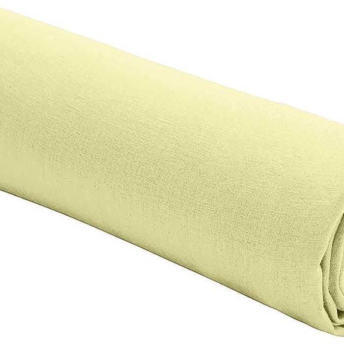 Drap Housse - Bonnet:30cm 100% lin LavÉ 160g Beurre