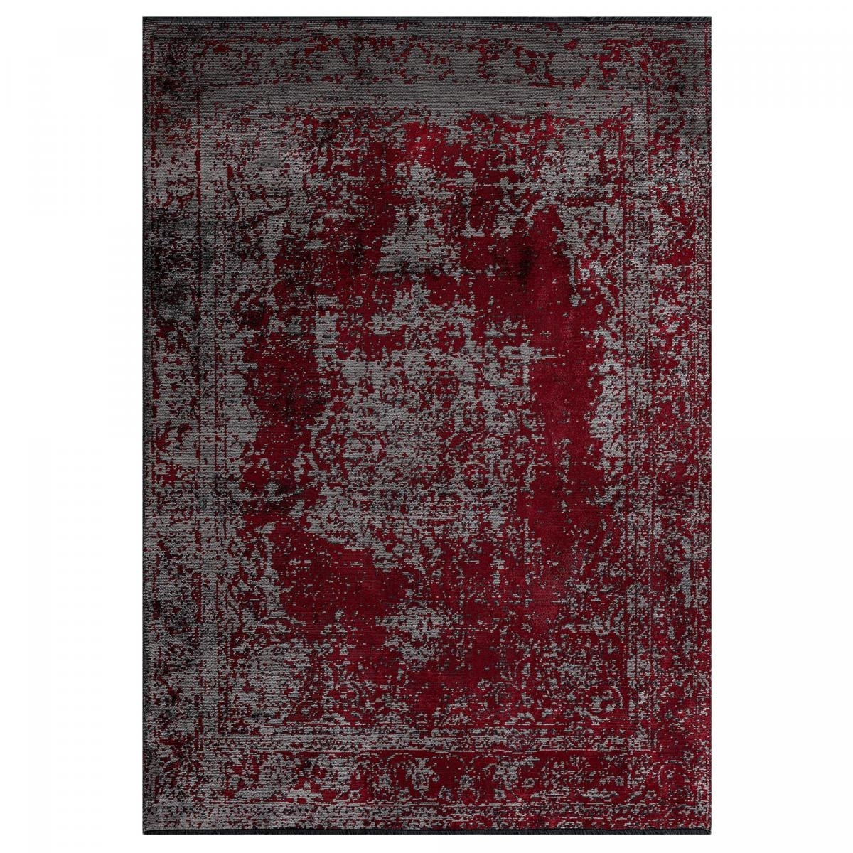 Tapis kilim tissé en coton motif abstrait TIJE