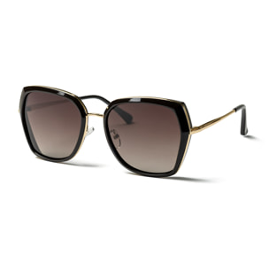 Gafas de sol OCEAN VANCOUVER - Negro brillante y ahumado