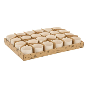 Tasse Sunshine beige L6,5xp5,5xH9,3cm