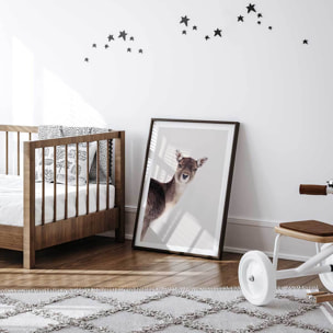 Affiche enfant biche  Affiche sous cadre noir