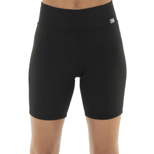 Legging corto de mujer Leone Basic de canalé elástico