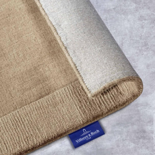 Tapis salon géométrique, laine tissé main, confort authentique