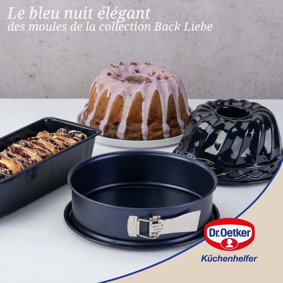 Moule à manqué fond amovible Dr Oetker Back Liebe