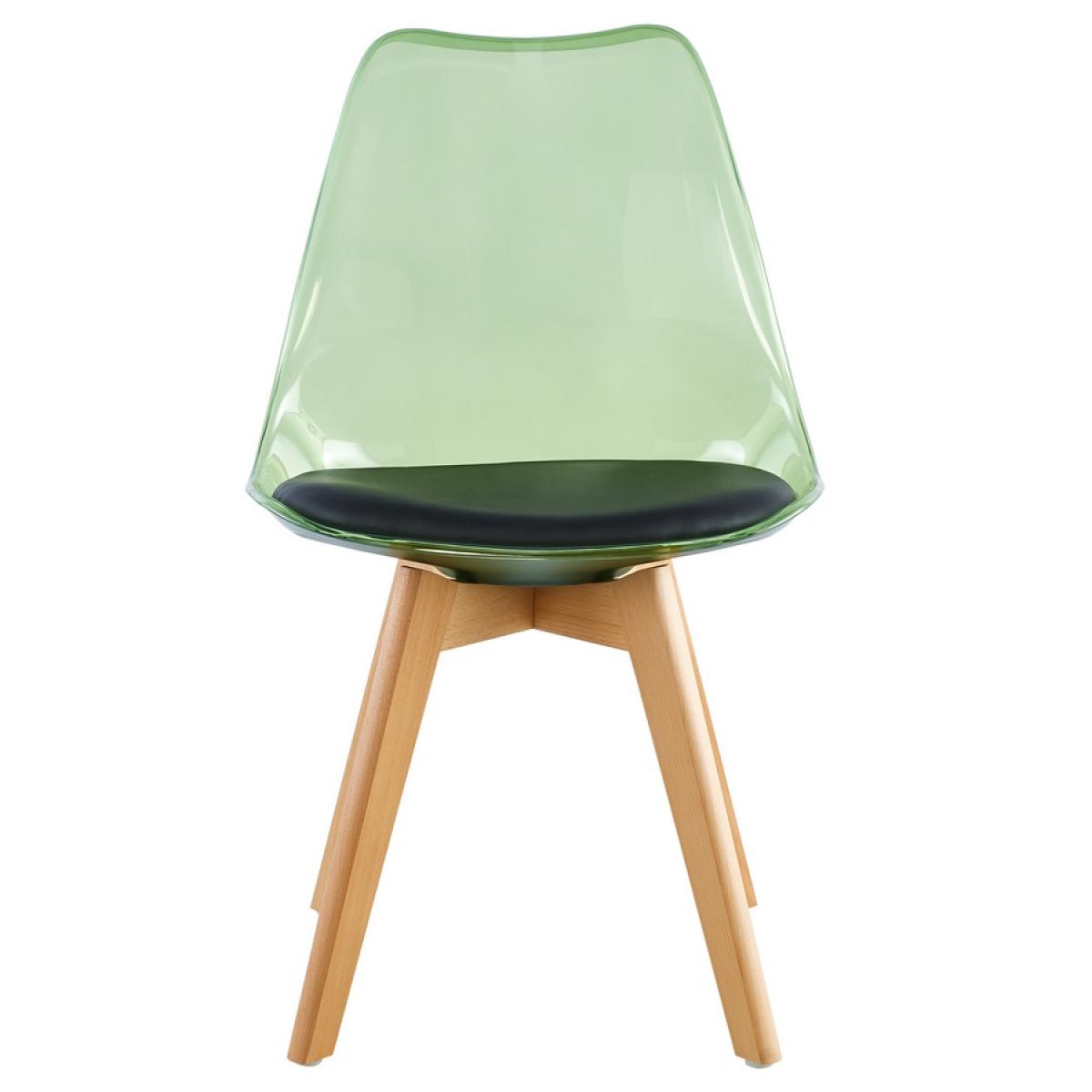 Sedie design moderno verde trasparente - Linda