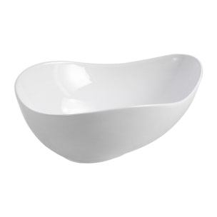 Aurum mitigeur lavabo en inox, or rose + Ceramia PixL 51x38x19 cm vasque à poser, sans trop-plein, blanc (SAT285BRGCEPX5038)