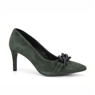 Salón con adorno de niquel y tacón 7,5 cm