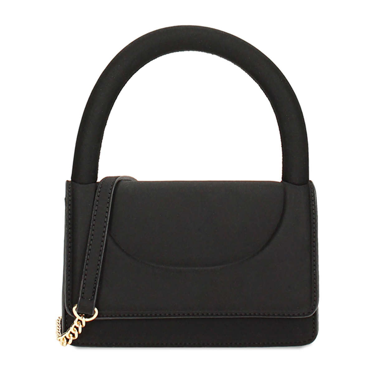 Minibag nera in tessuto
