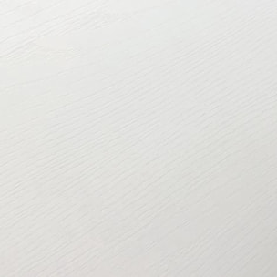 Tavolo CARRARA in legno, finitura bianco frassinato e base in metallo verniciato antracite, allungabile 180×90 cm – 260×90 cm