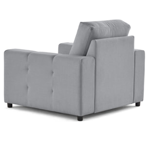 Crocus - fauteuil en tissu - Gris clair