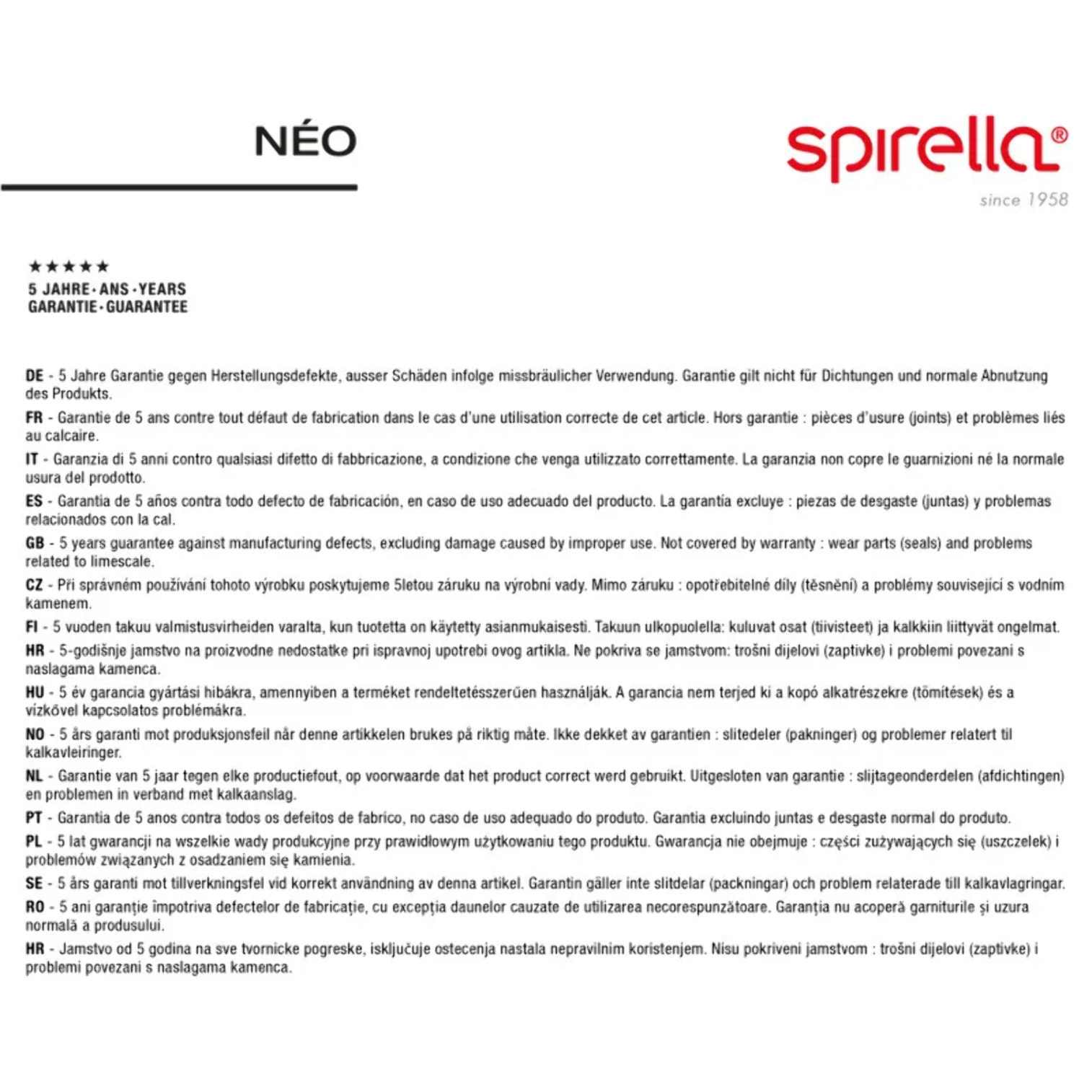 Flexible de douche inox NÉO 1,80 m – Anti-torsion – Connexion universelle F 1/2 – Certification ACS – Noir Ø 14 mm