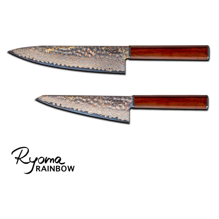 Set 2 couteaux de cuisine Ryoma Rainbow