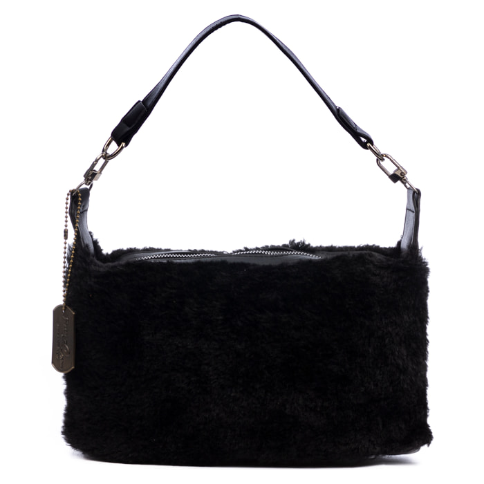 Atzara bolso de mano de pelo suave.