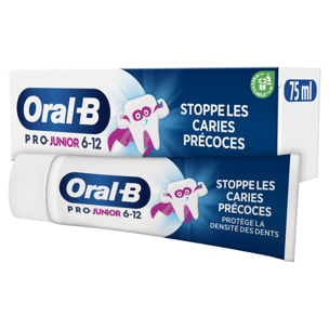 4 Dentifrices Junior 75 ml - Oral B