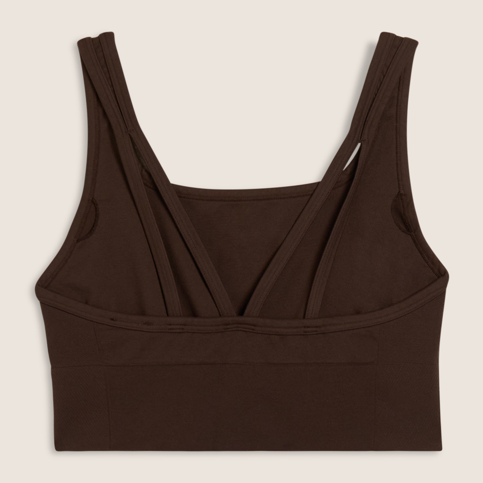 Top sportivo seamless supporto medio con inserti a costine