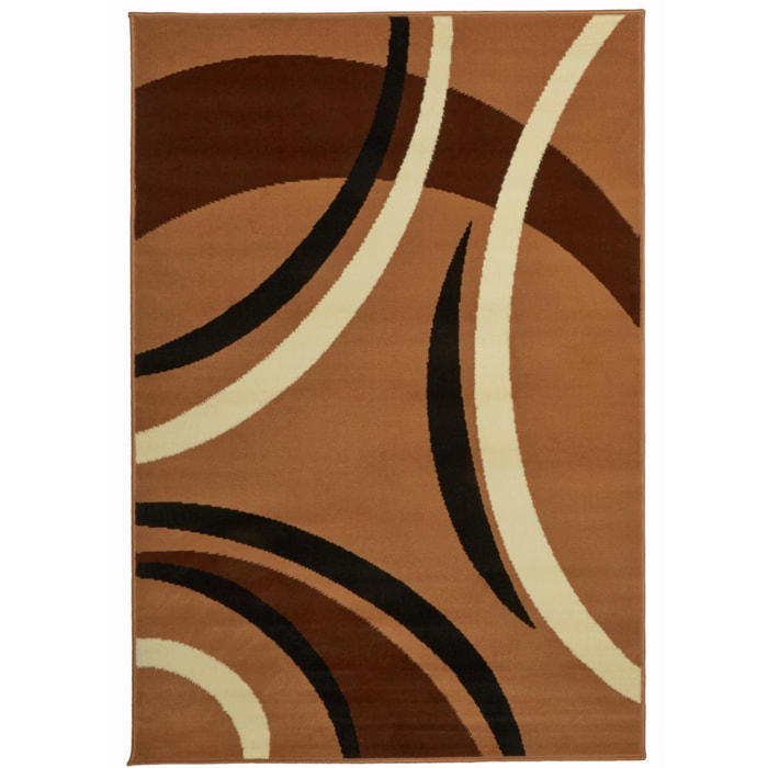 Tapis salon et chambre tissé motif rond SAILIN
