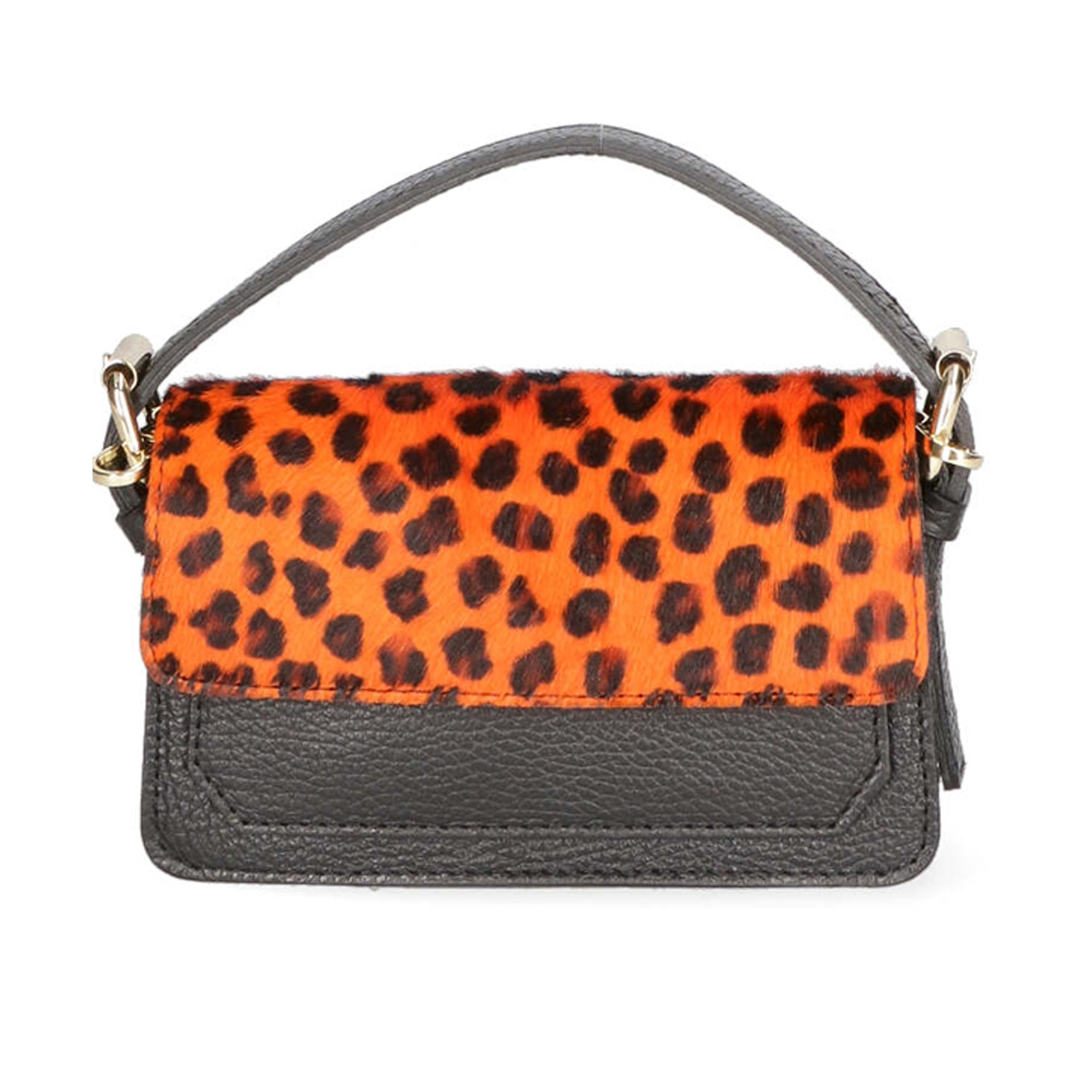 Borsa a mano da donna - Modello Aleide - Vera pelle - 18.0 x 11.0 x 6.5 cm