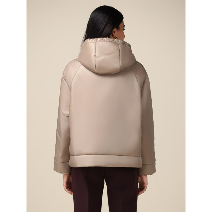 Oltre - Plumífero ligero con capucha - Beige