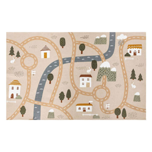 Alfombra infantil route Niels Jute 100x150cm