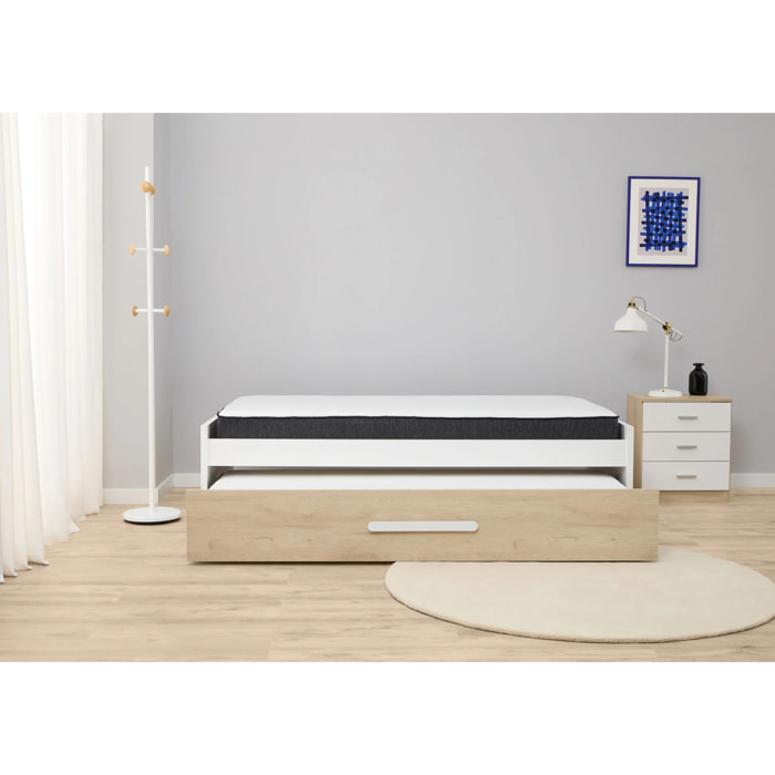 Cama Nido Marmota - Dos Camas de 90 o Cama + Cajón de almacenaje - Práctica y Robusta