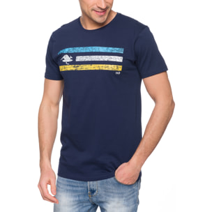 Camiseta Hot Buttered CALIFORNIA Azul marino