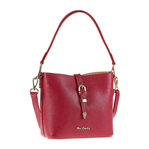 Borsa a spalla da donna Made in Italy - Modello Valeria Elite - 100% pelle - 22.0 x 19.5 x 10.5 cm