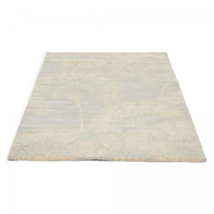 Tapis salon et chambre fait à la main en laine motif floral VAVA