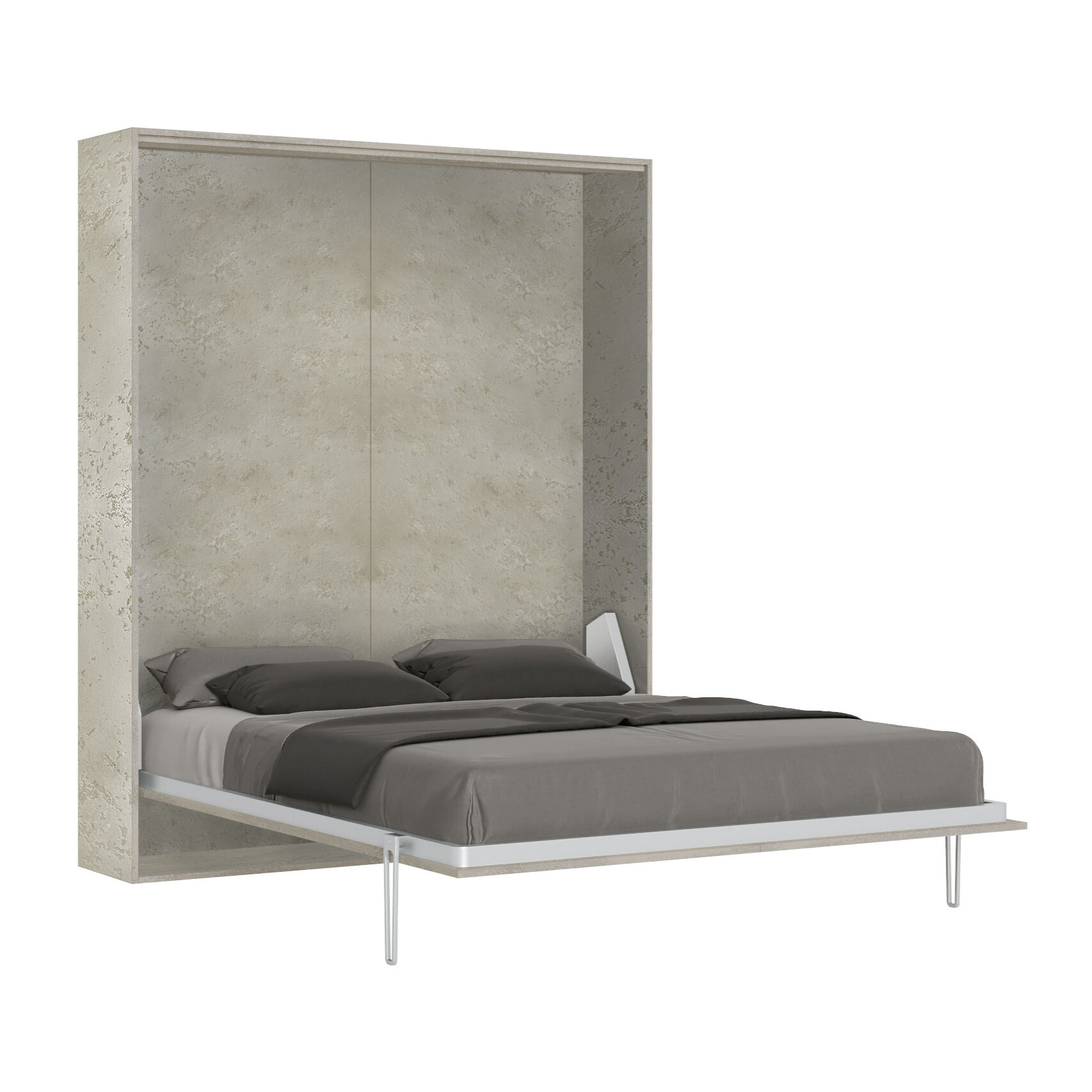 Letto a scomparsa 160 verticale Kentaro Cashmere